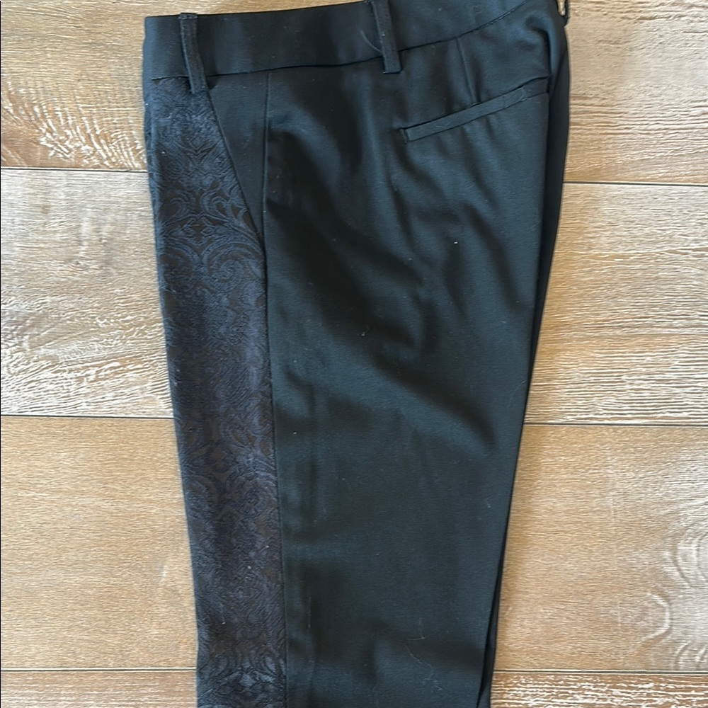 Express Black Patterned Pants - image 6